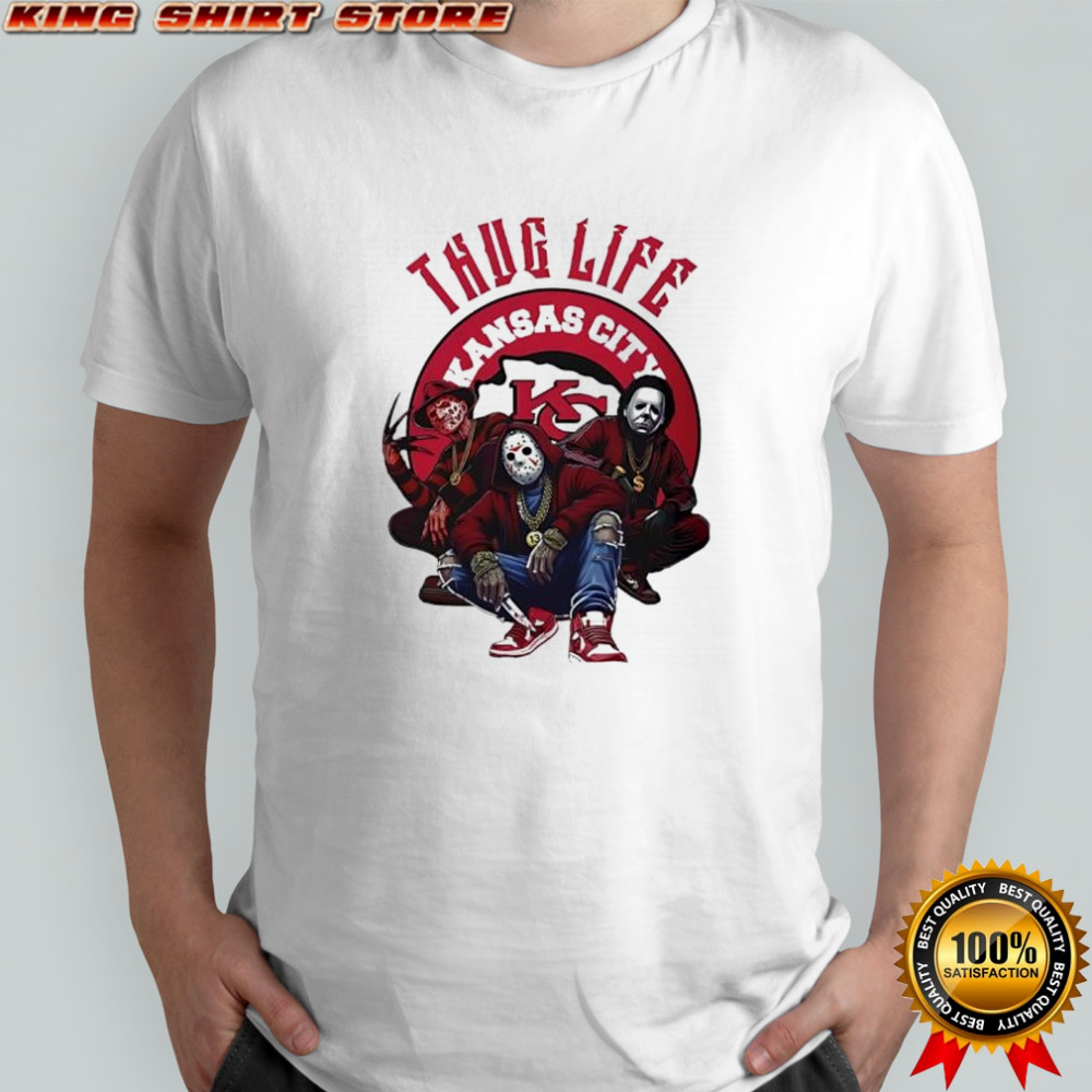 Thug Life Kansas City Freddy Jason Michael Myers Horror Football shirt