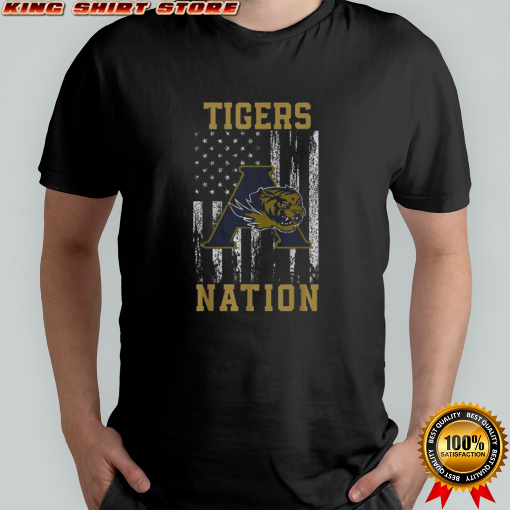 Tigers Nation American Flag School Spirit Pride Sports T-Shirt Tigers Nation American Flag School Spirit Pride Sports T-Shirt