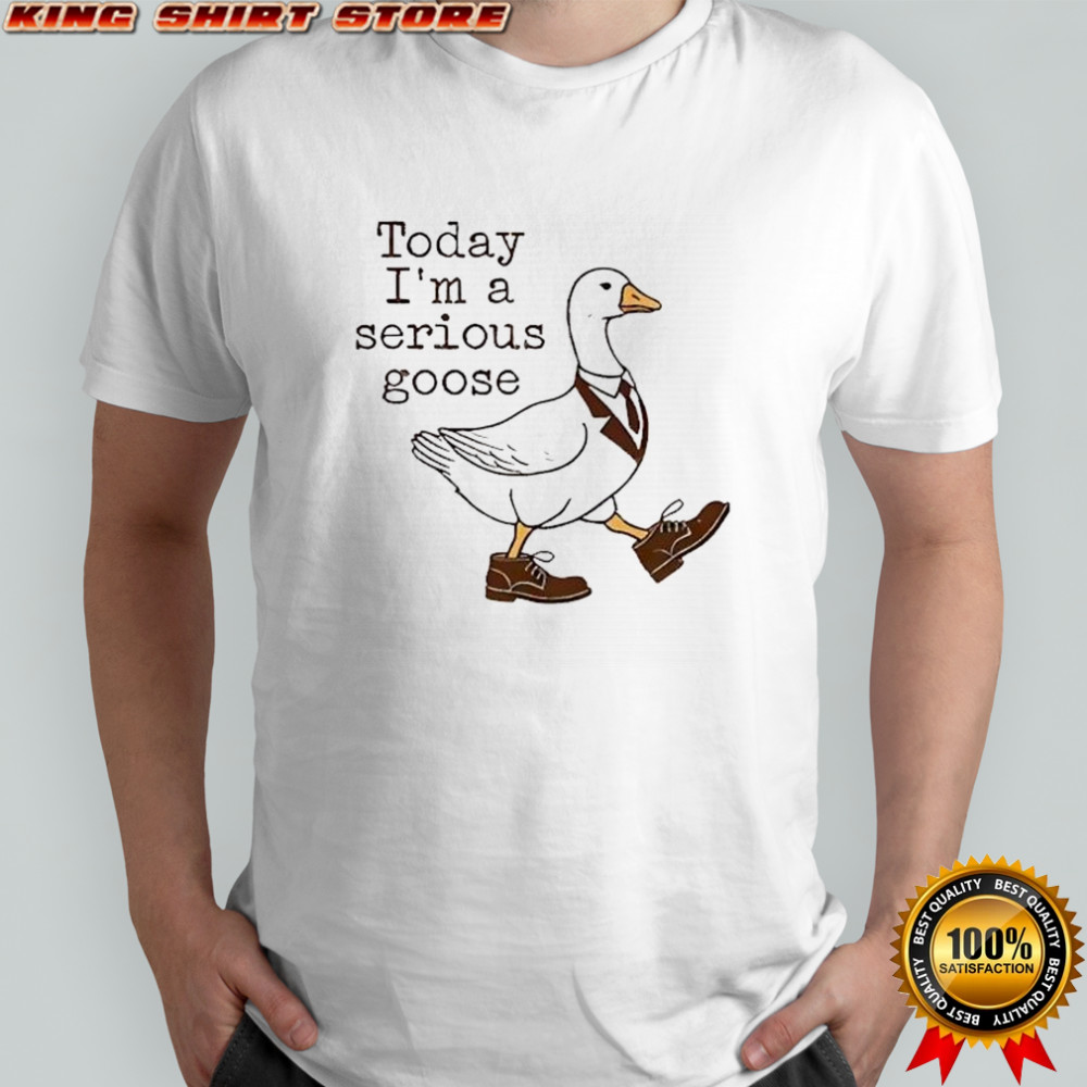 Today I’m a serious goose working and serious goose shirt