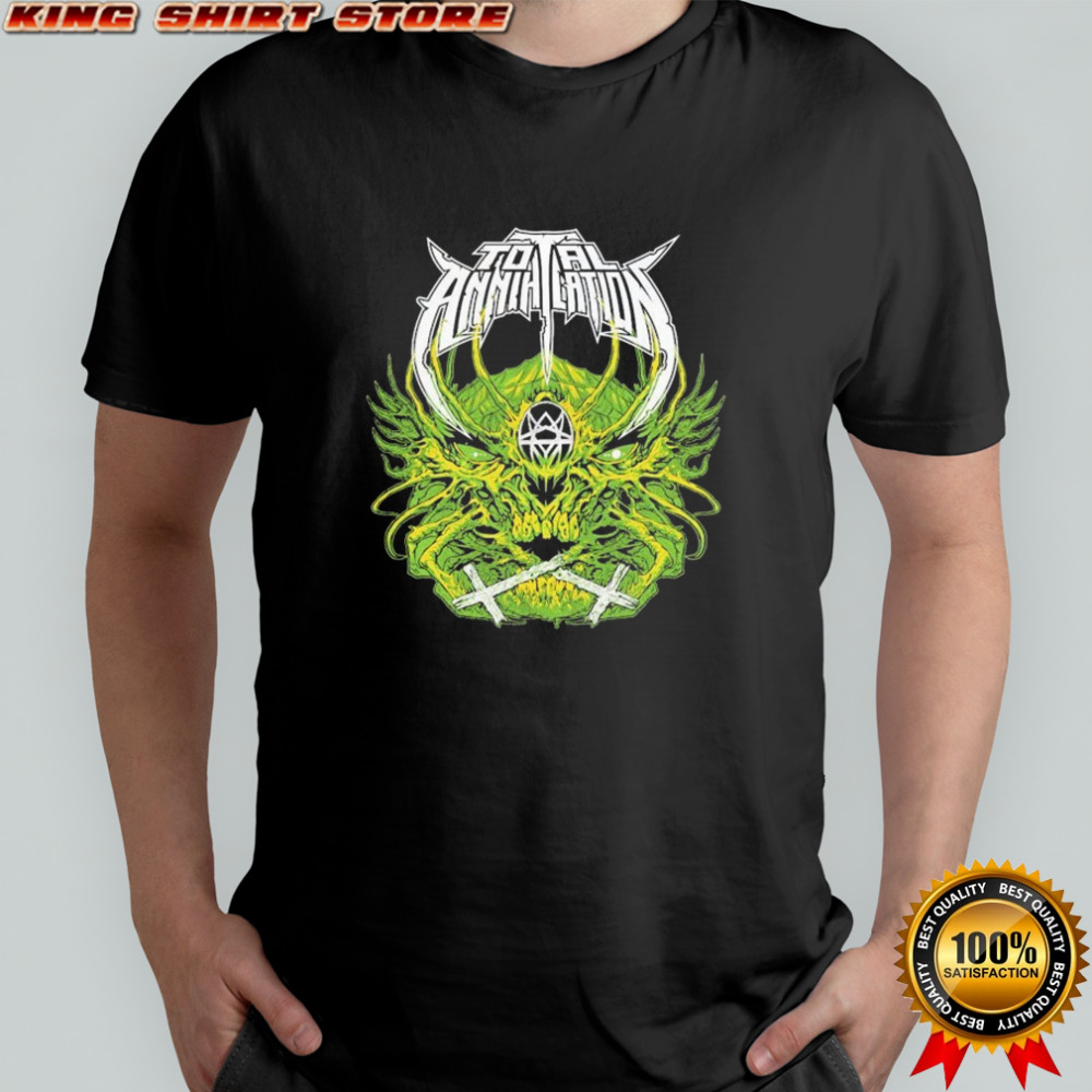 Total Annihilation Green Skull T-shirt