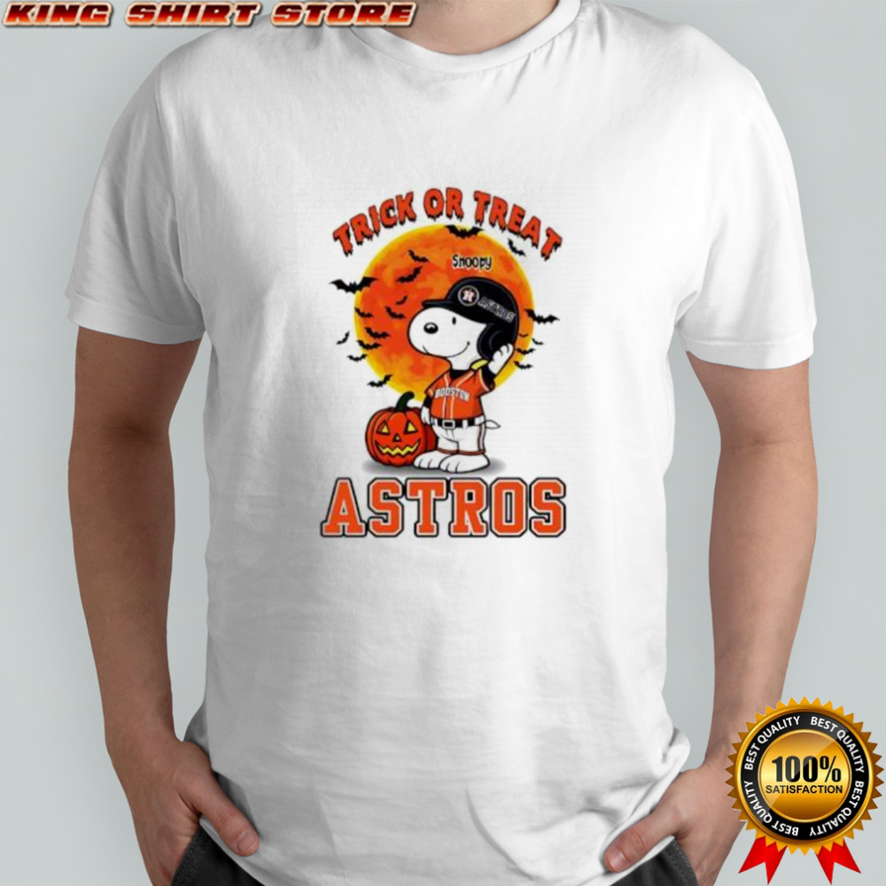 Trick or Treat Houston Astros Snoopy Halloween shirt