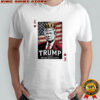 Trump 2028 never back down playcard shirt