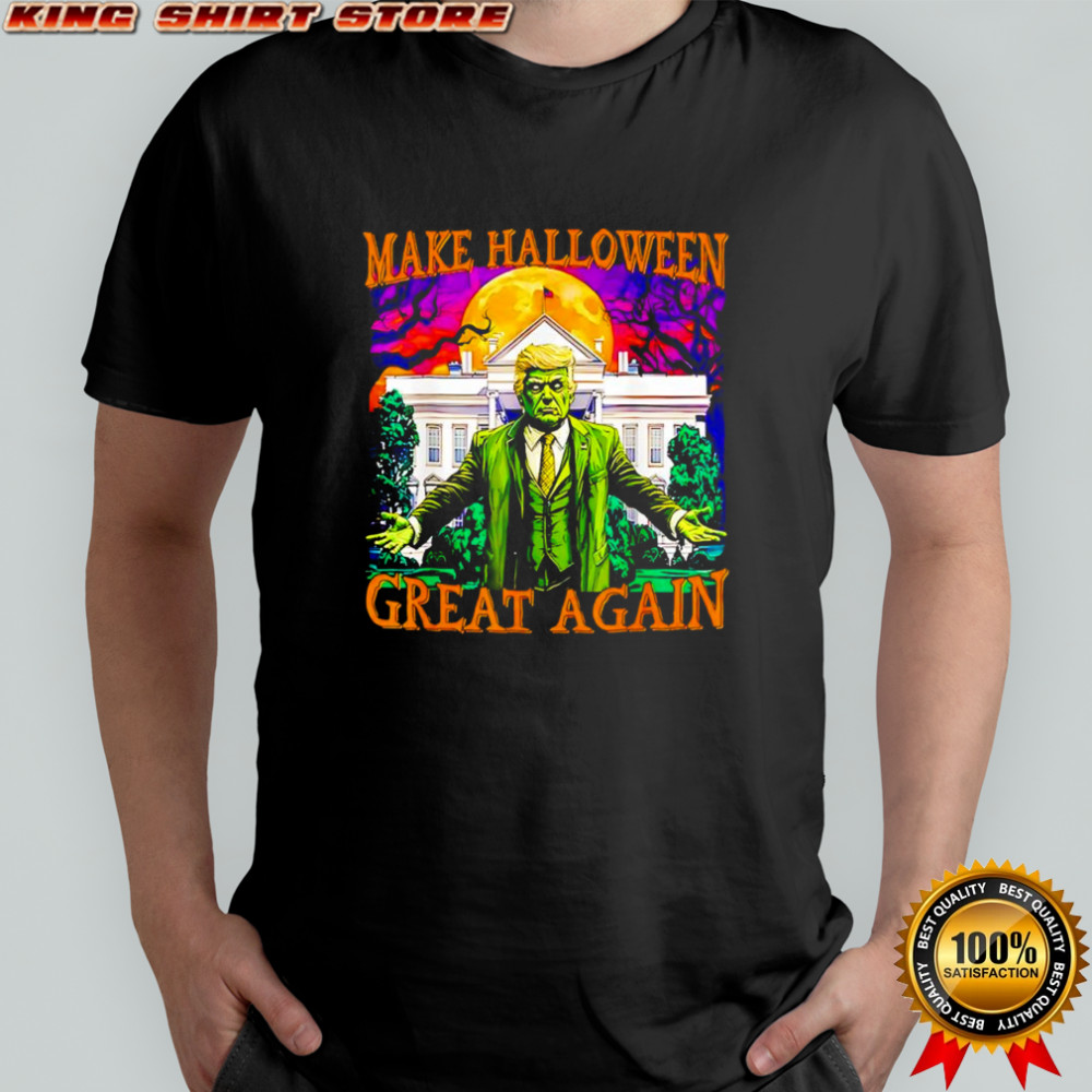 Trump Zombie make Halloween great again shirt