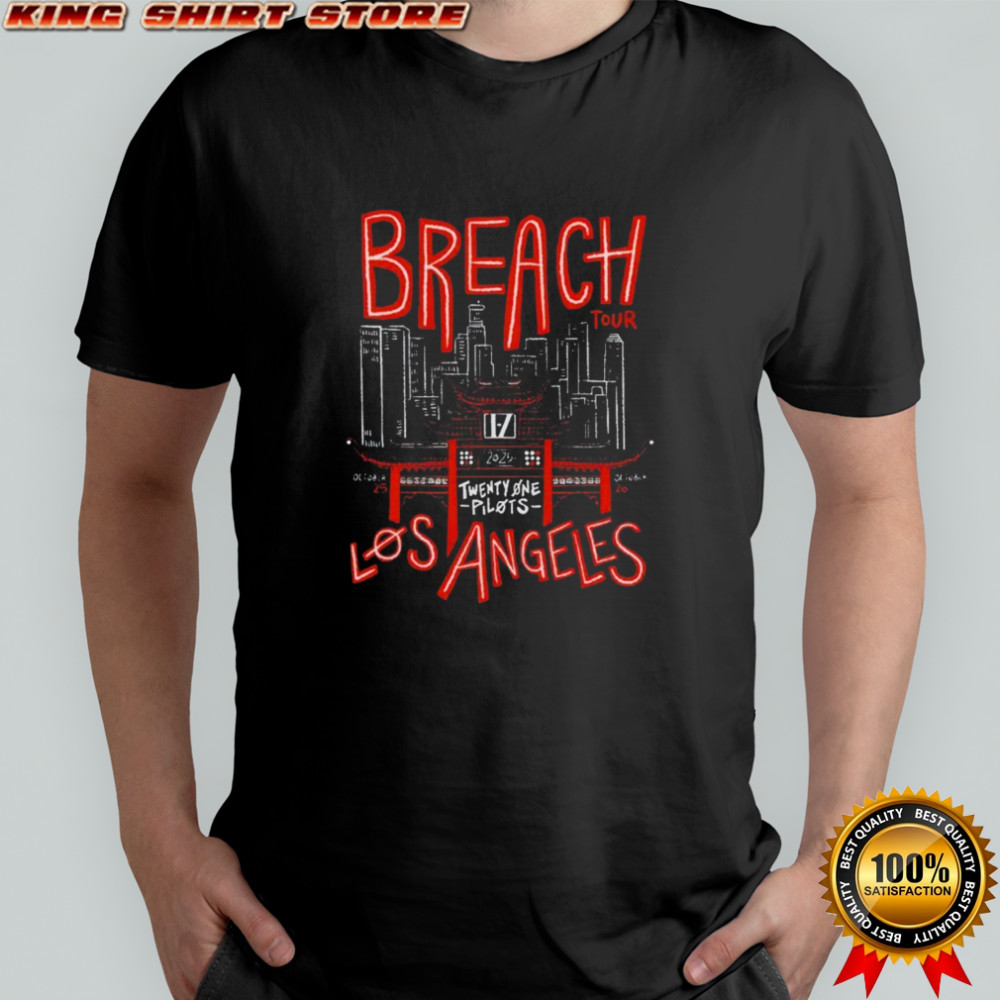 Twenty One Pilots Breach Tour 2025 Los Angeles T-shirt