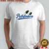 Two hand grenades Pathfinders style Los Angeles Dodgers logo parody shirt