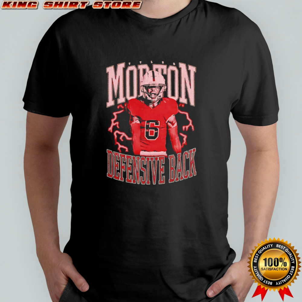 Tyler Morton 6 Defensive Back Football lightning shirt