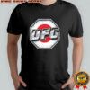 UFC octagon logo Japan flag background shirt
