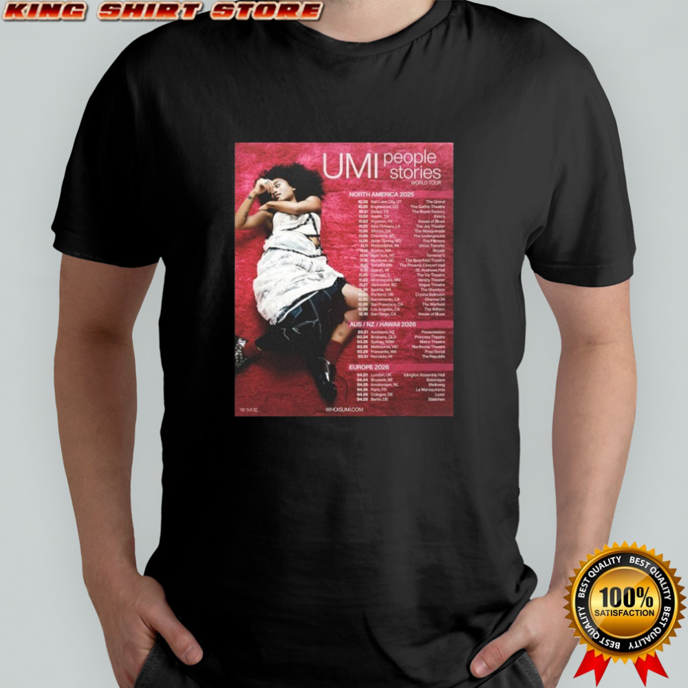 UMI People Stories World Tour 2025 2026 Dates T-shirt