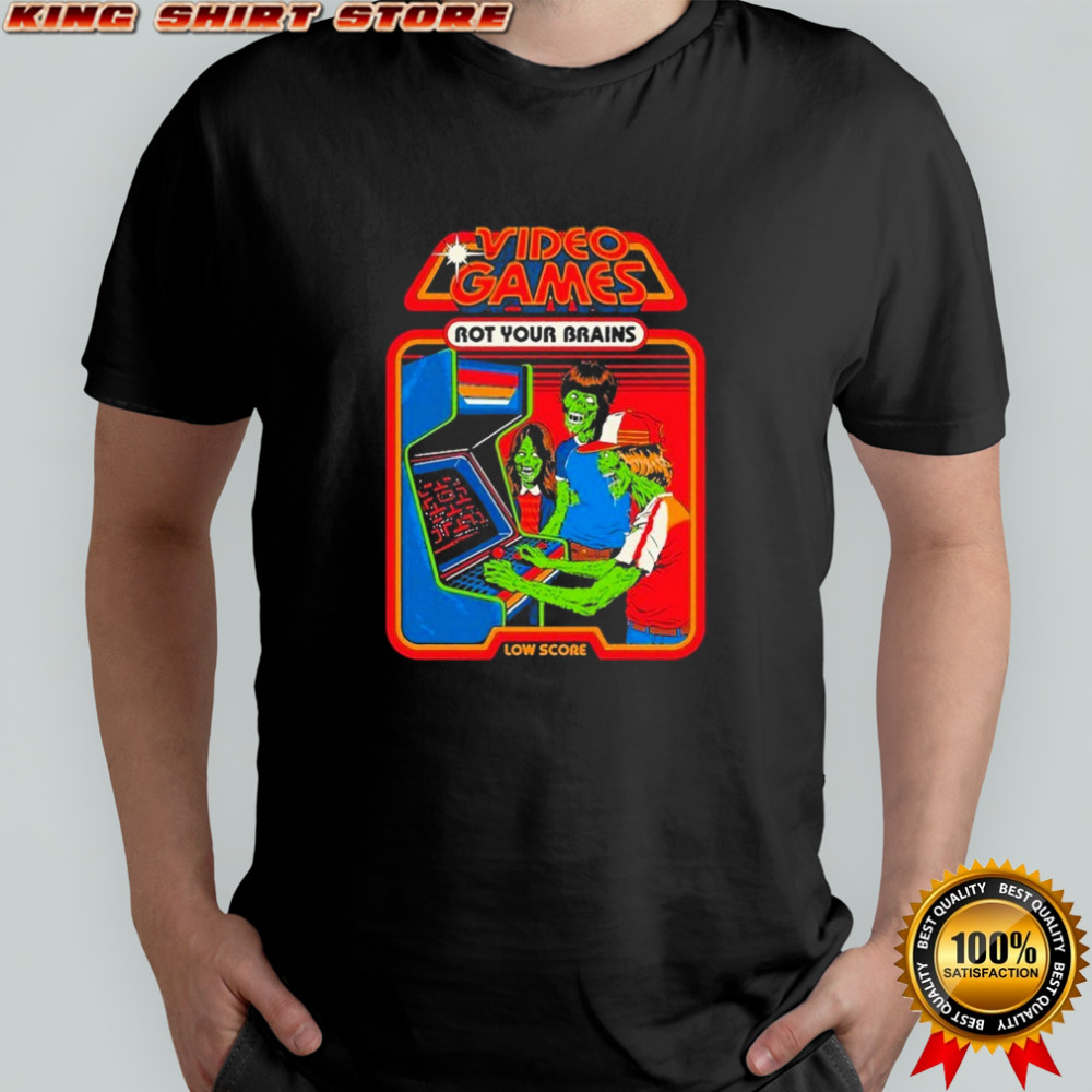 Video Games Rot Your Brains Low Score T-shirt