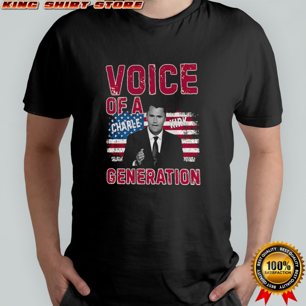 Voice of Generation Charlie Kirk American flag shirt