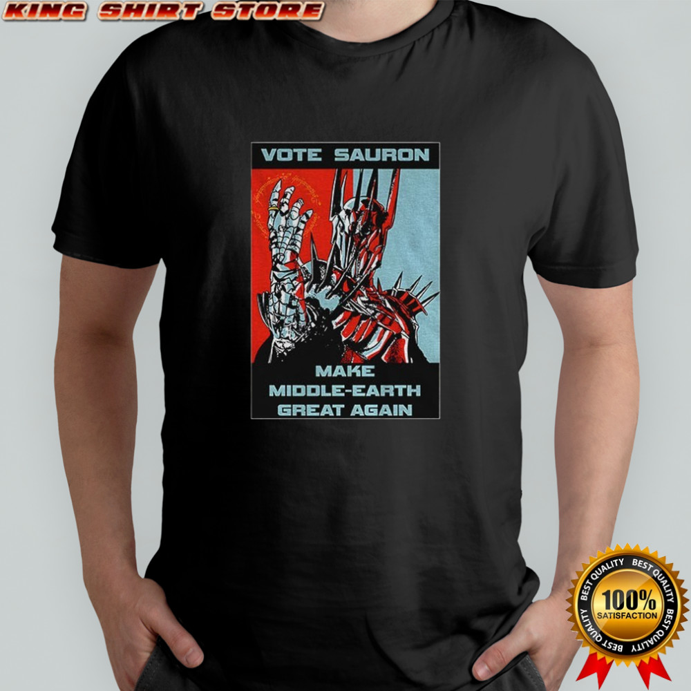 Vote Sauron make middle earth great again retro shirt