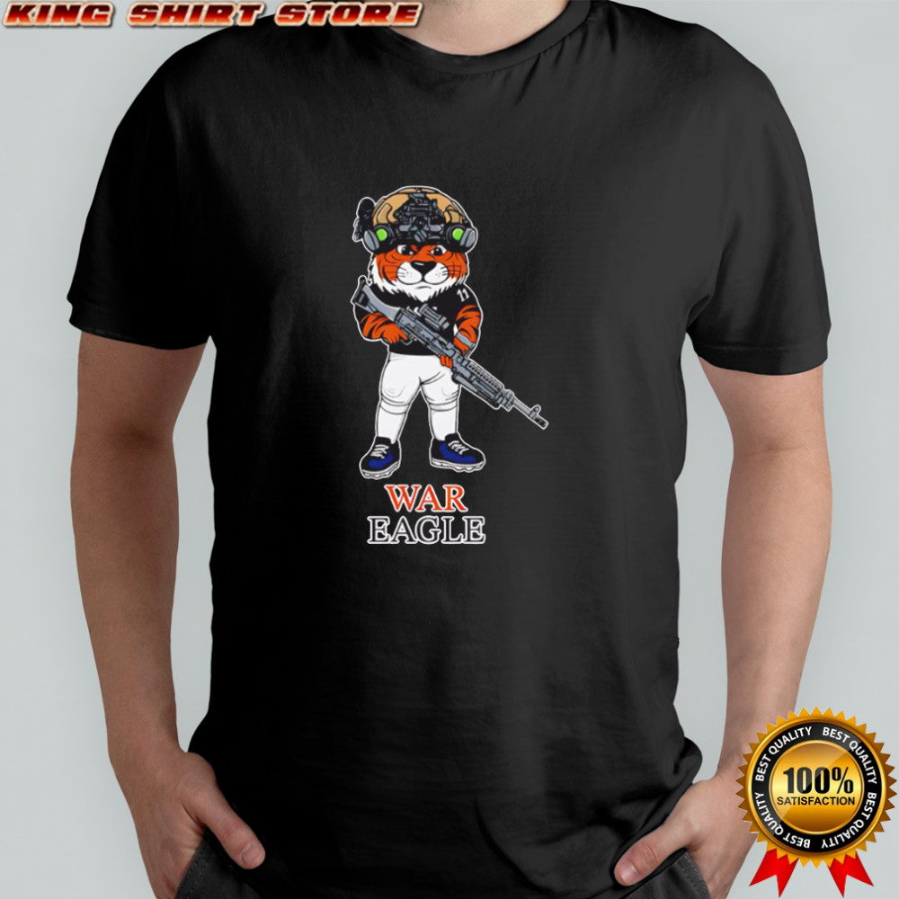 War Eagle Auburn Tiger Military Rifle Night Vision shirt