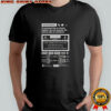 Warning danger VHS tape shirt