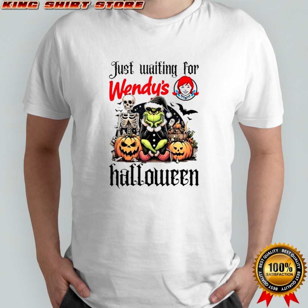 Wendy’s Grinch just waiting for Halloween goth graphic shirt Wendy’s Grinch just waiting for Halloween goth graphic shirt