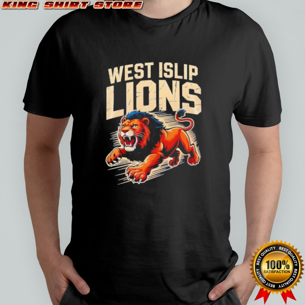 West islip lions aggressive roaring lion shirt