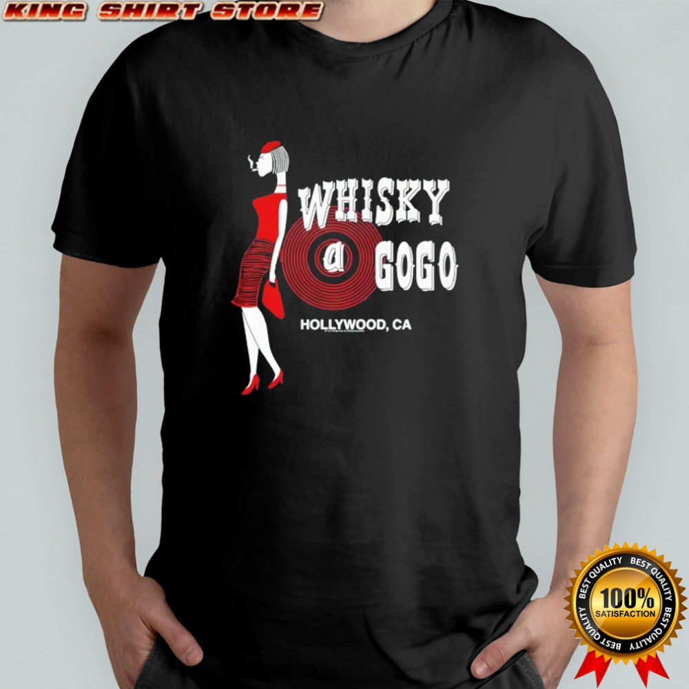 Whisky a go go Hollywood CA lady logo shirt
