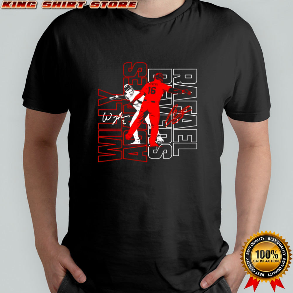 Willy Adames and Rafael Devers Dap Up signature shirt