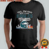 Yes I’m old but I Philadelphia Eagles greatness Super Bowl helmet skyline shirt