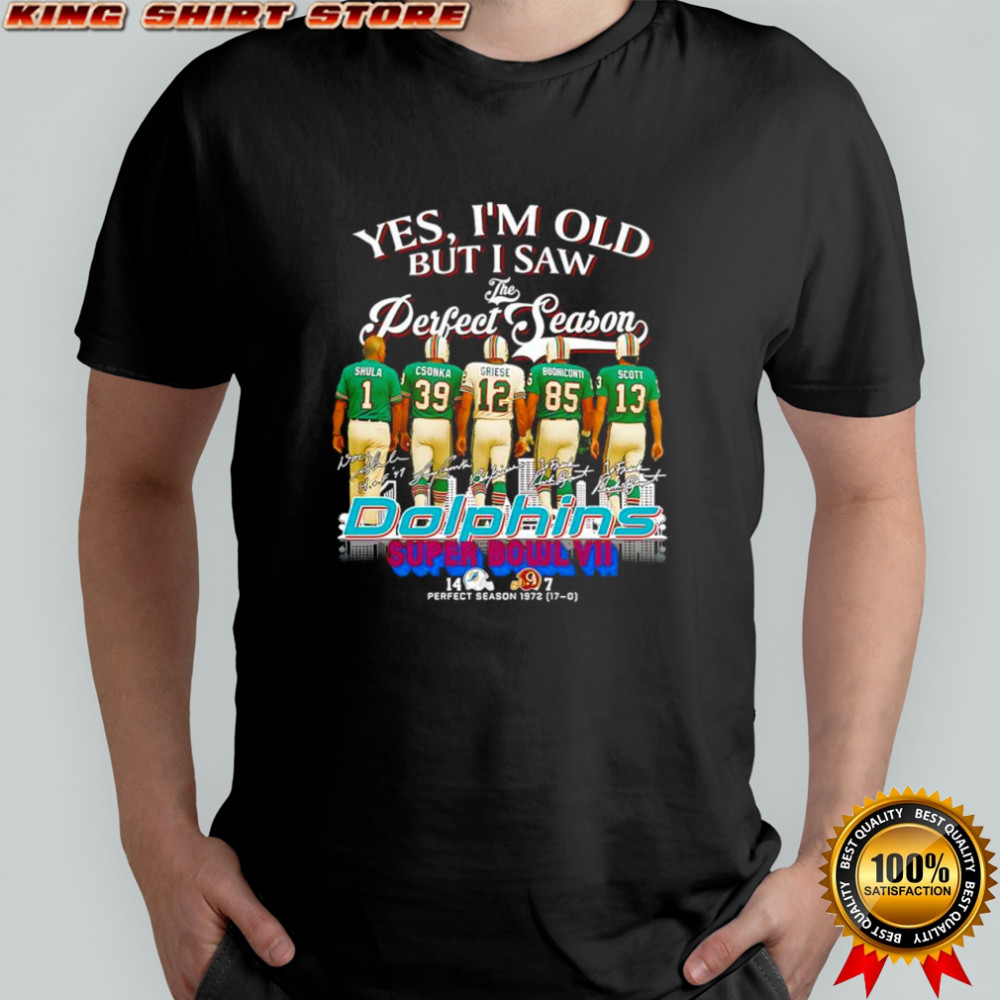 Yes I’m old but I saw Miami Dolphins Super Bowl VII signature shirt