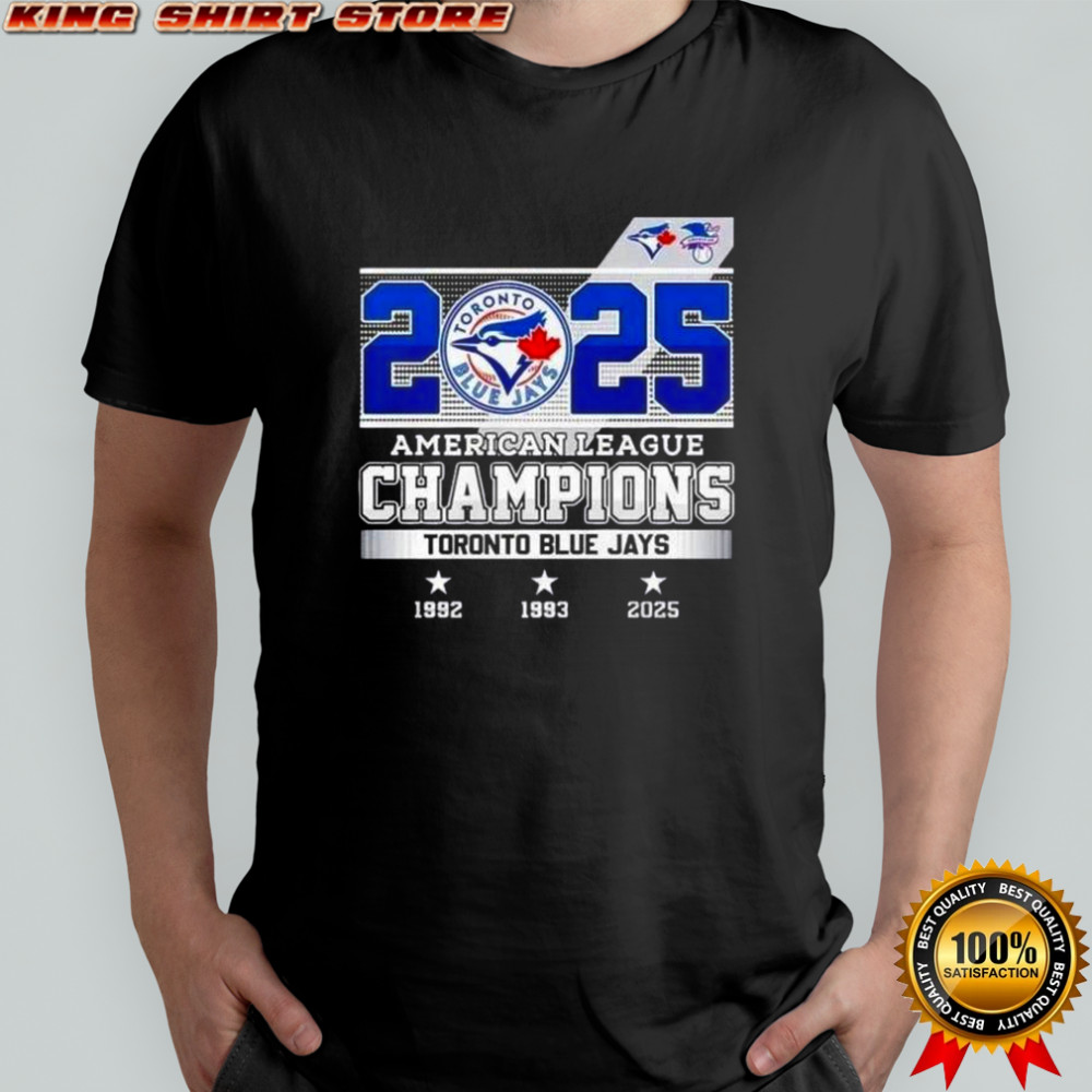 2025 American League Champions Toronto Blue Jays 3x Times T-Shirt 2025 American League Champions Toronto Blue Jays 3x Times T-Shirt