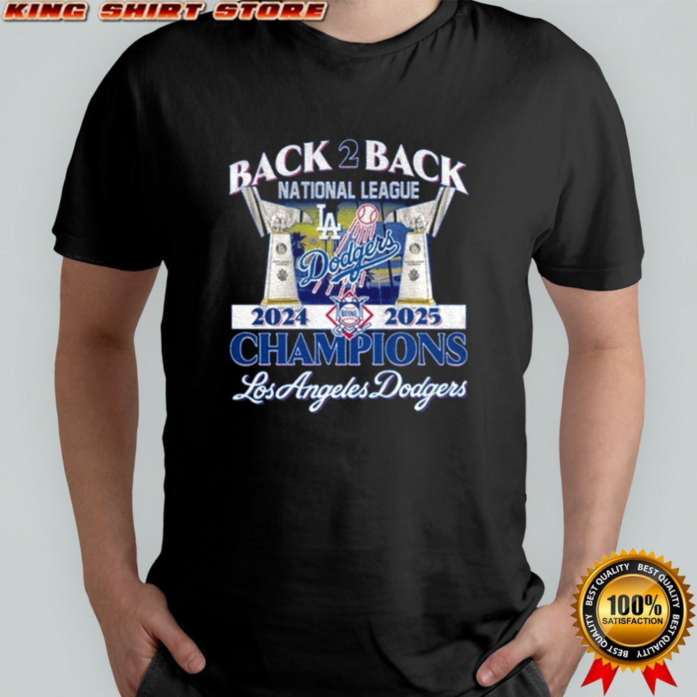 2025 National League Champions Los Angeles Dodgers Back 2 Back WS Champs shirt