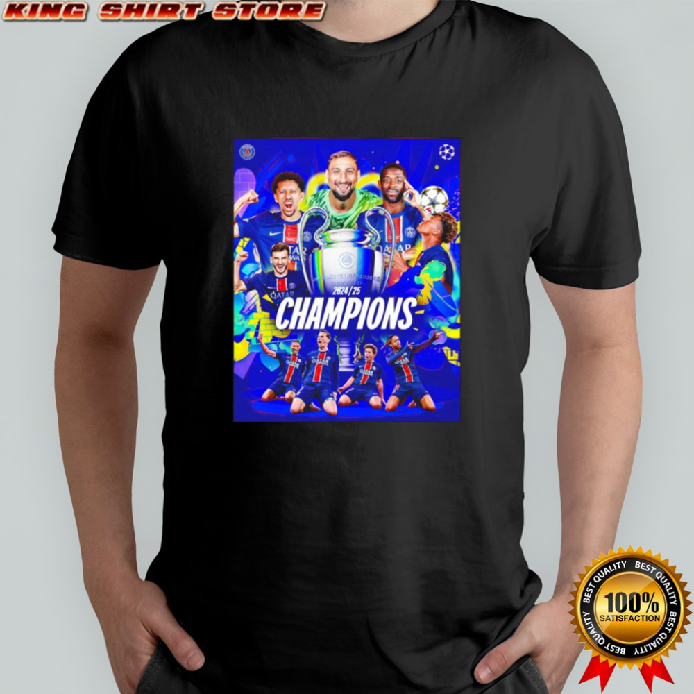 2025 UEFA Champions League winners Paris Saint-Germain shirt