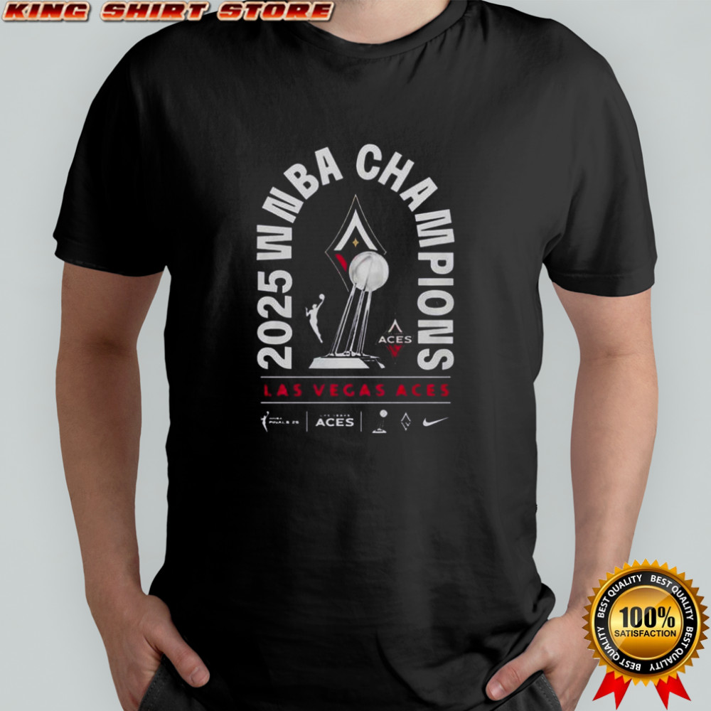 2025 WNBA Champions Las Vegas Aces Trophy T-Shirt
