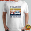 A Girl Her Dog And Her Mustang Vintage Shirt