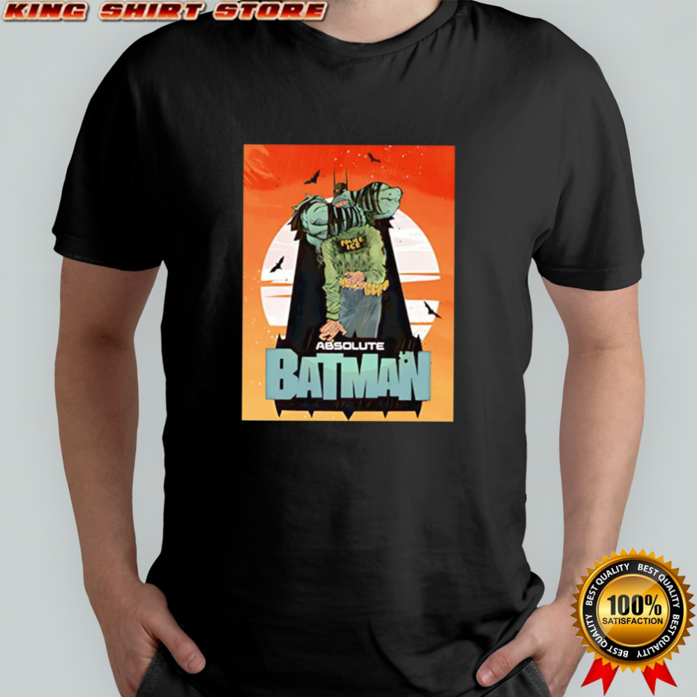 Absolute Batman police ice sunset retro shirt