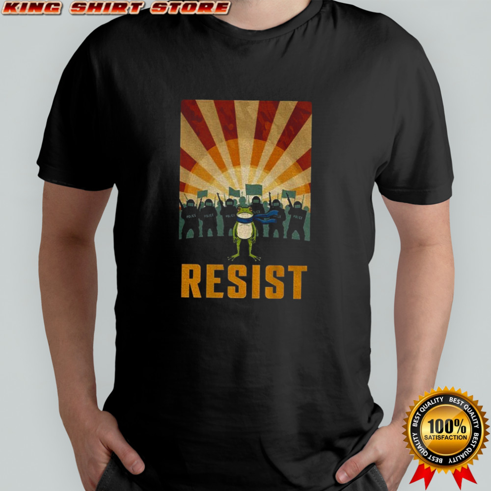 Activists Political Statement Resist Portland Frog shirt