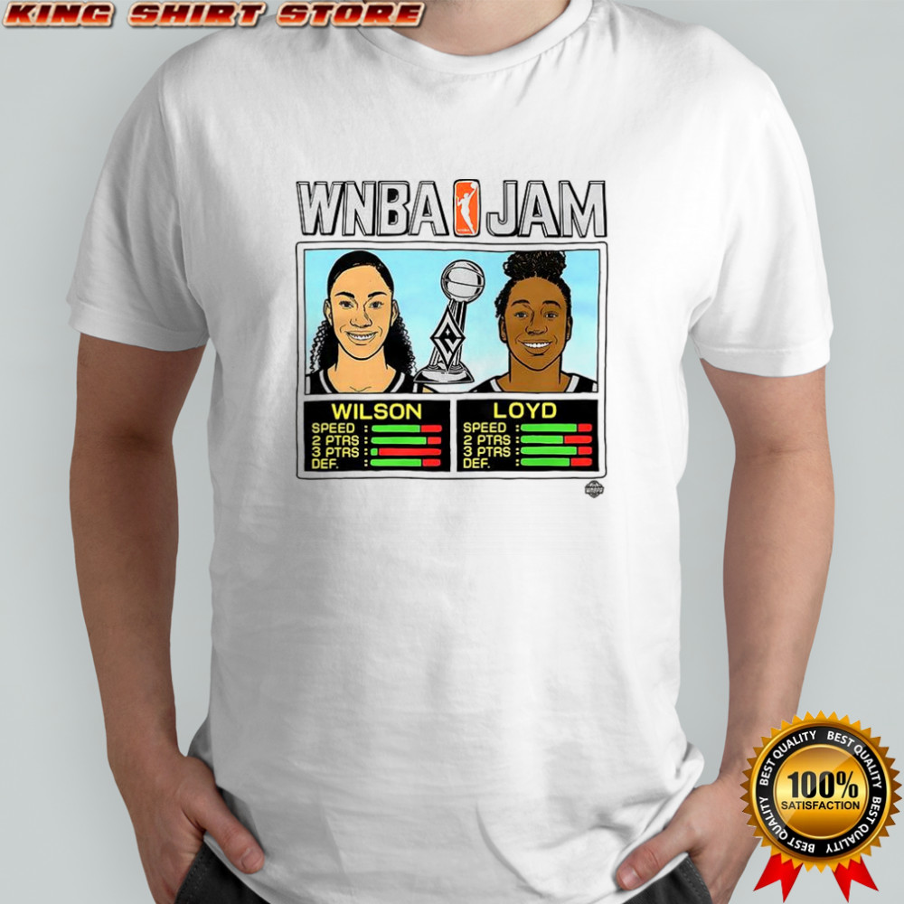 A’ja Wilson and Jewell Loyd Las Vegas Aces WNBA Jam 2025 Champs shirt