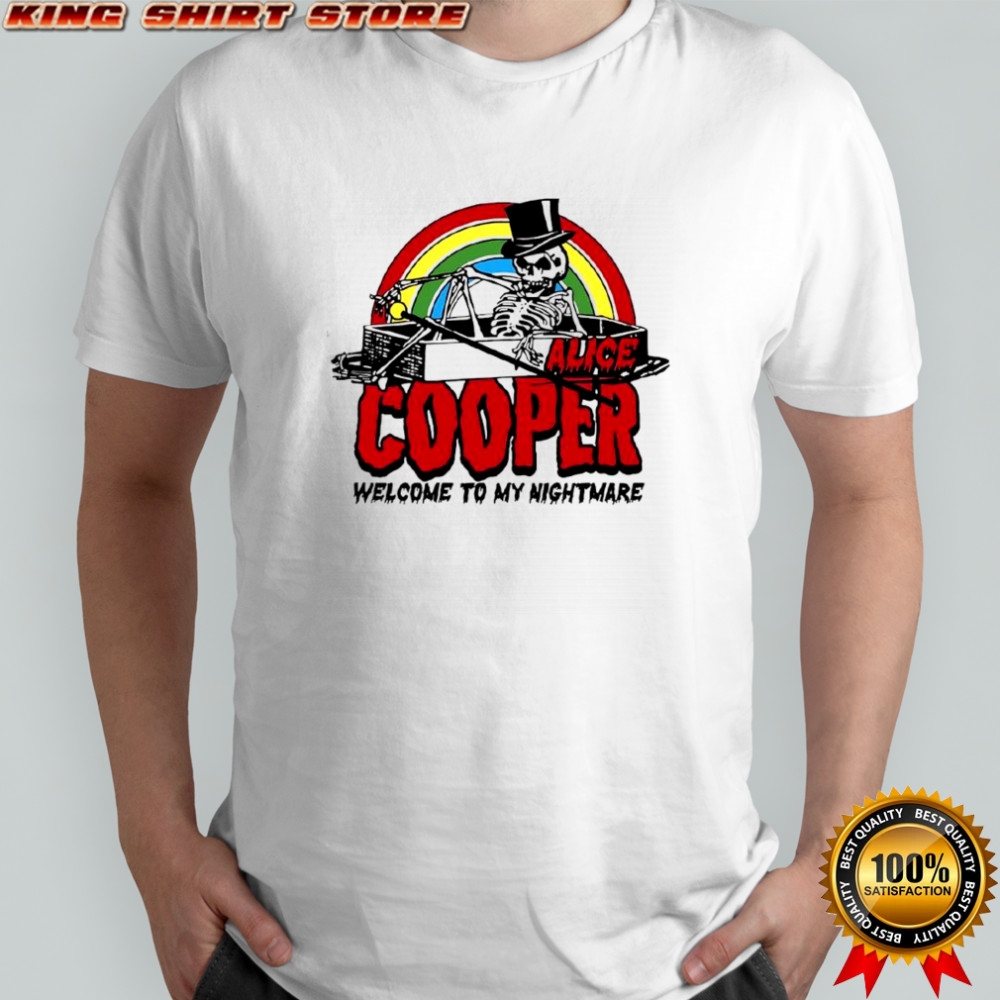 Alice Cooper welcome to my Rainbow Nightmare Halloween poster shirt