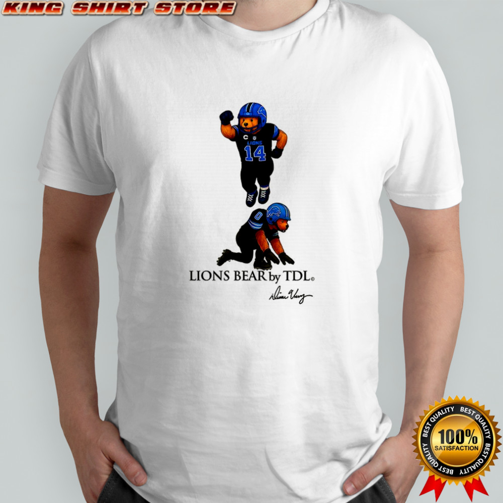 Amon-Ra St. Brown and Jahmyr Gibbs Detroit Lions football Lions Bear celebrate shirt