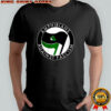 Amphibians Against Fascism frog flag shirt