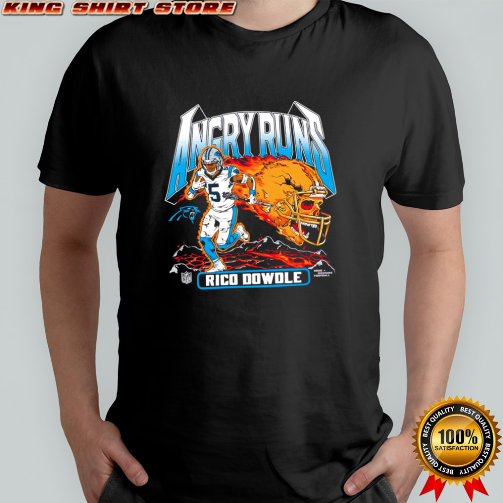 Angry Runs Rico Dowdle Carolina Panthers graphic shirt