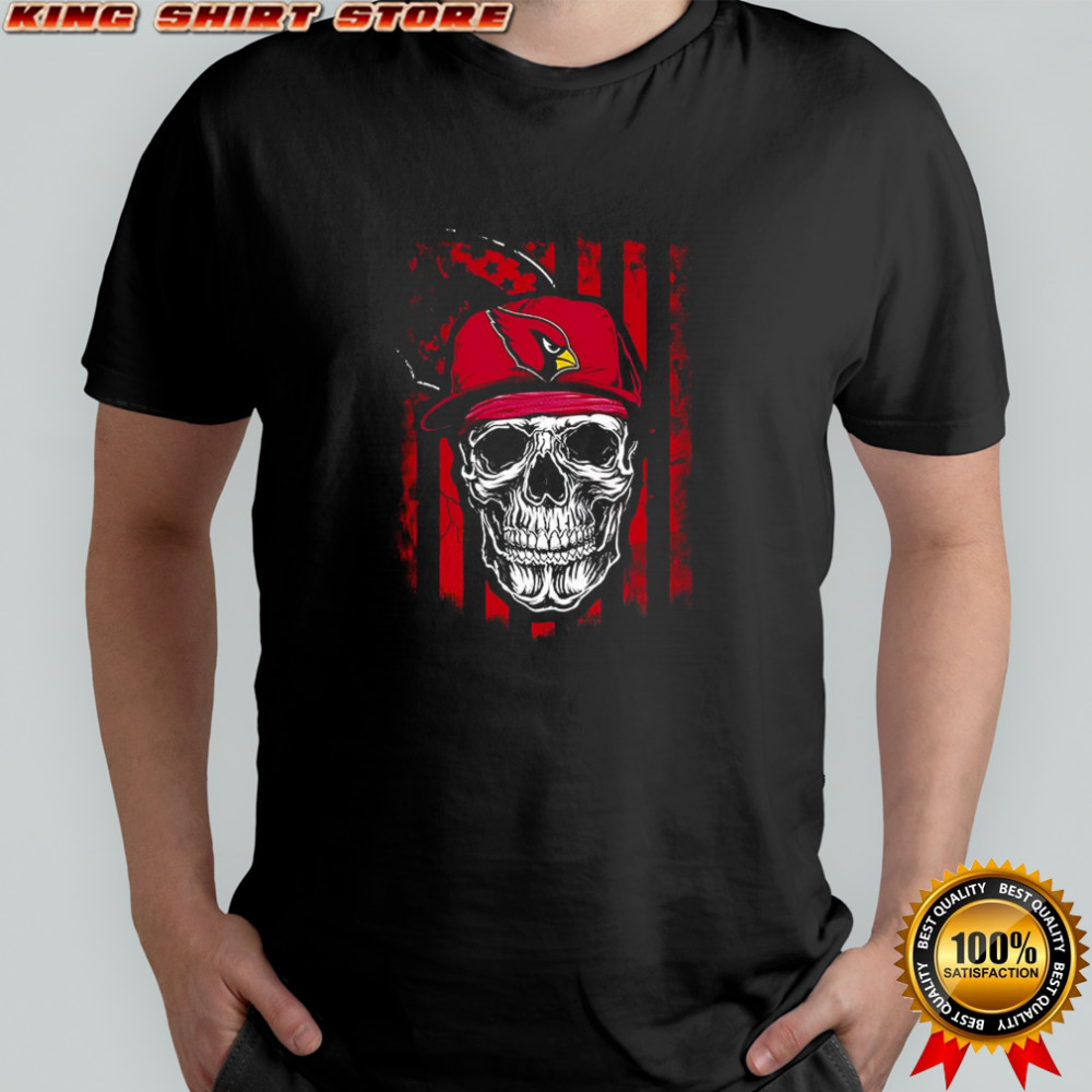 Arizona Cardinals NFL skull flag shirt