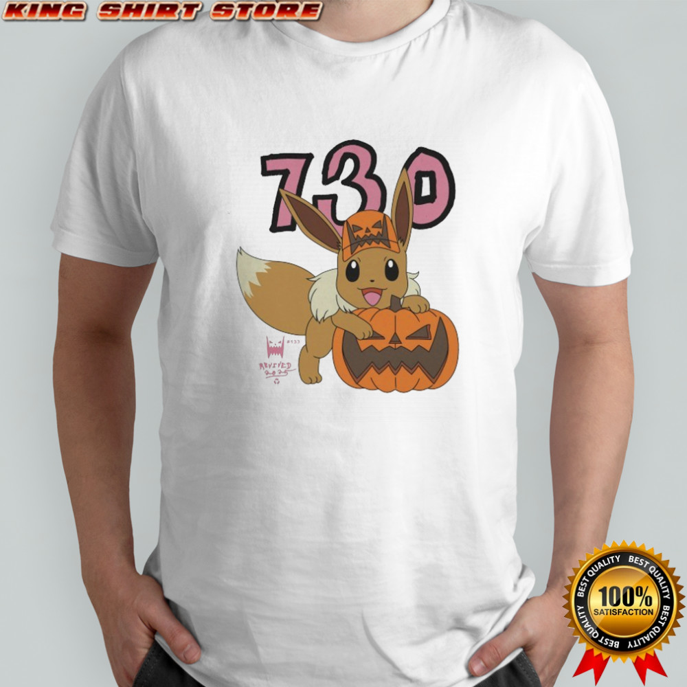 Asspizza 730 Eevee Hug Pumpkin Pokemon Halloween T-shirt