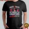 Back 2 Back 2024-25 Al Central Division Champions Cleveland Guardians Games Back On 8th July T-Shirt