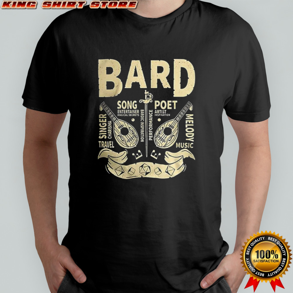 Bard Grunge Dungeons and Dragons shirt