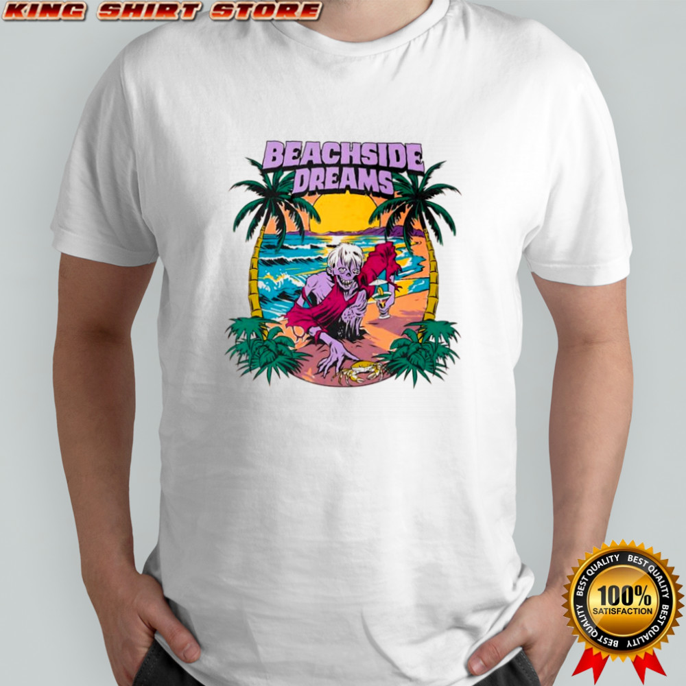 Beachside Dreams zombie ocean graphic shirt
