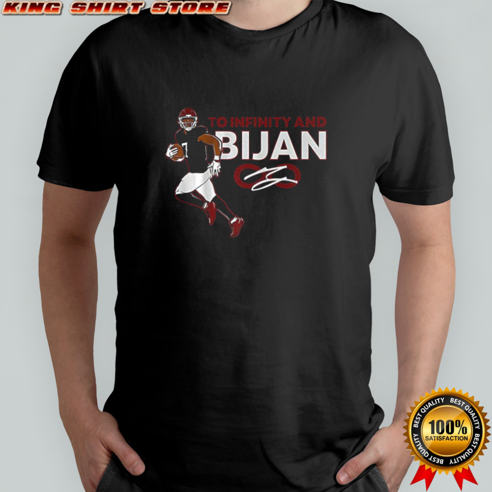 Bijan Robinson Atlanta Falcons football To Infinity and Bijan signature shirt