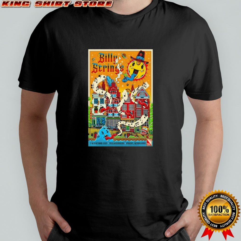 Billy Strings TivoliVredenburg Utrecht NL Tour 2025 Poster shirt Billy Strings TivoliVredenburg Utrecht NL Tour 2025 Poster shirt