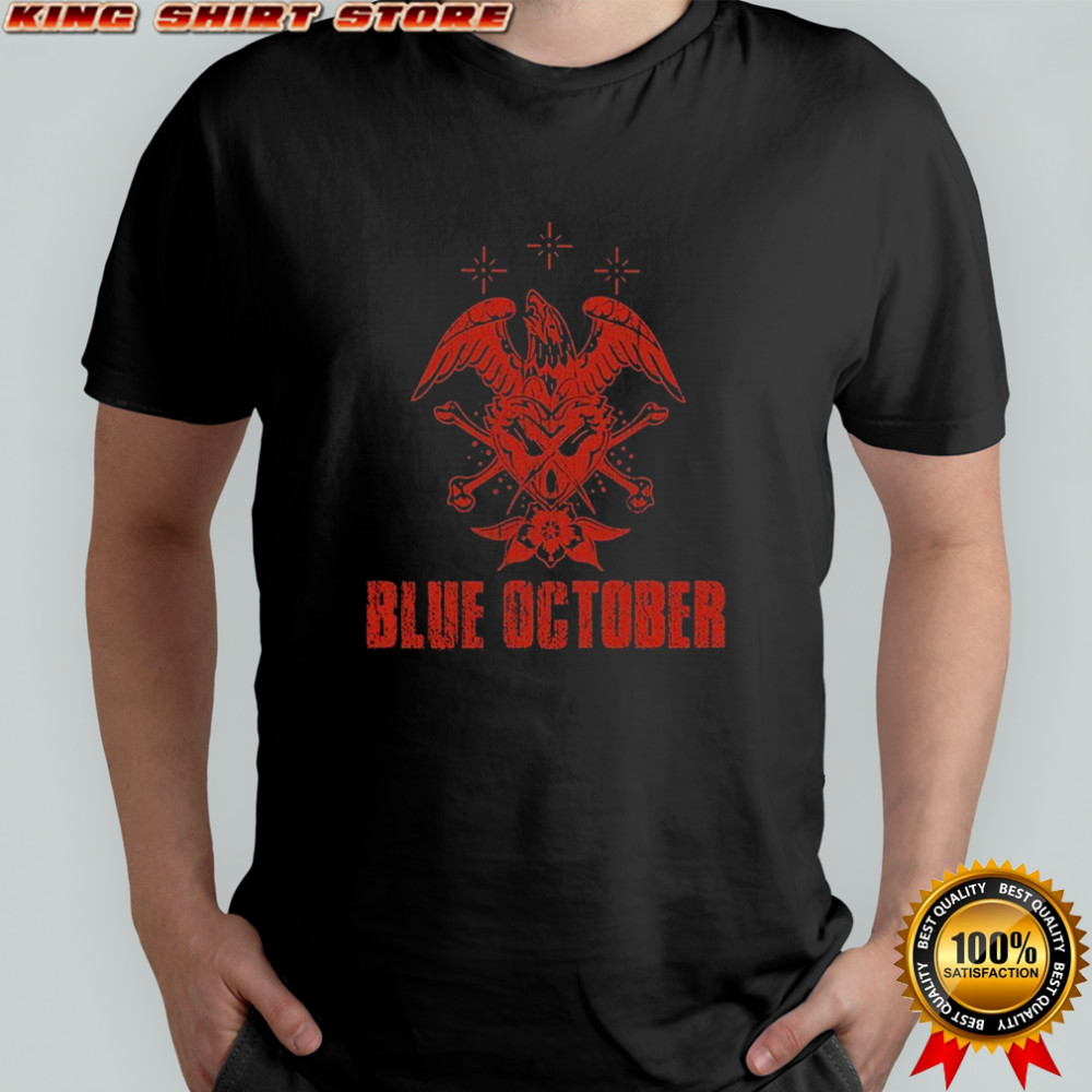 Blue October Heart X Eagle T-shirt