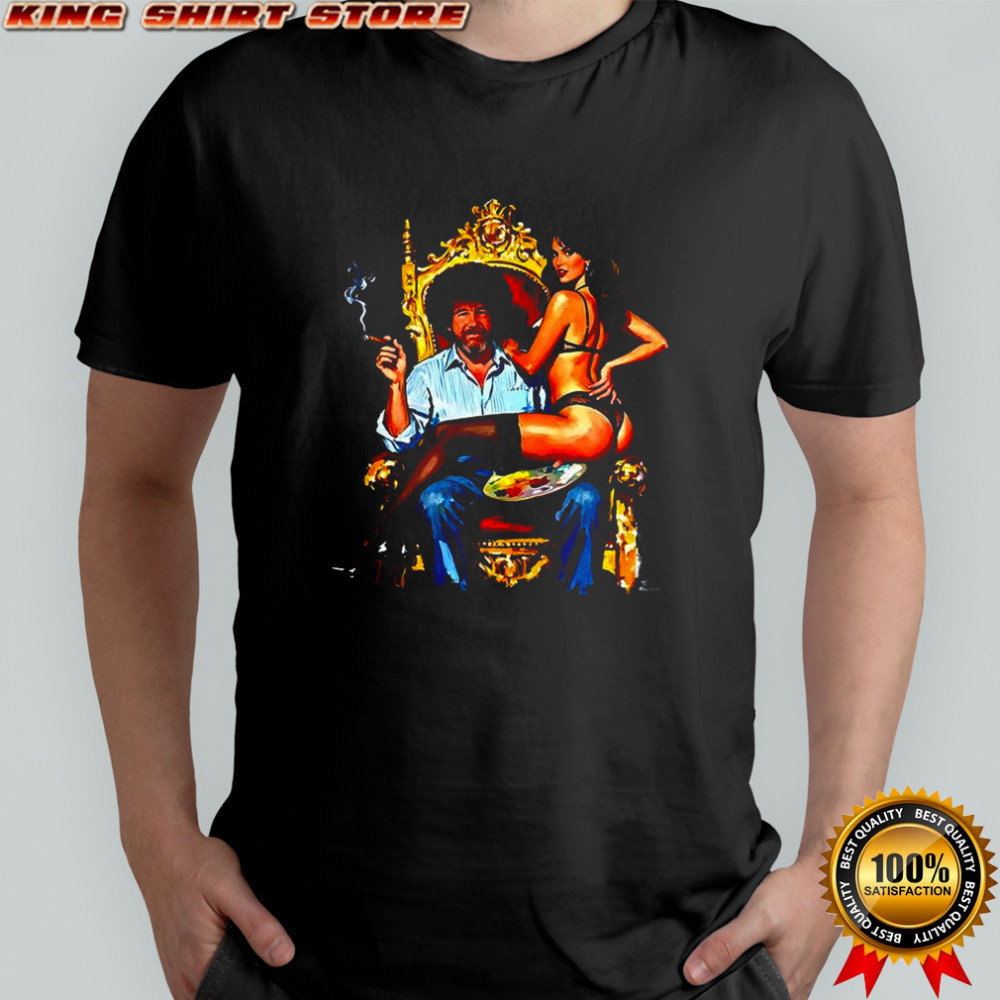 Bob Ross the king of canvas art vintage shirt
