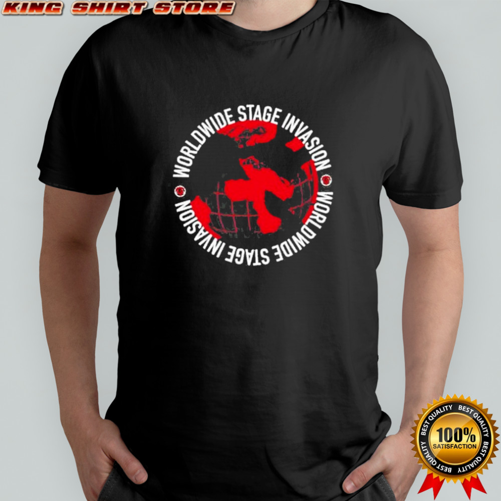 Bob Vylan World Wide Stage Invasion Globe T-shirt