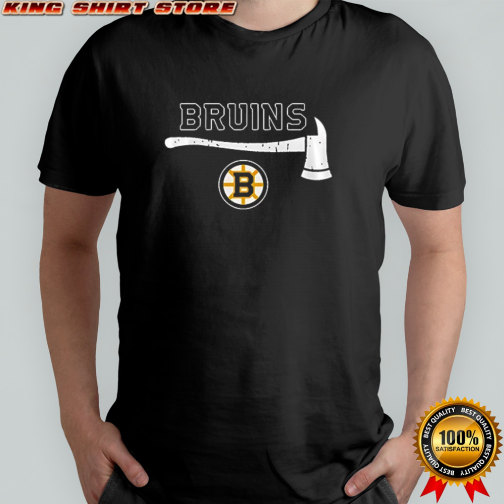 Boston Bruins firefighter application day logo shirt