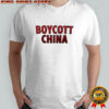 Boycott China graphic shirt