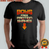 Boys free protein shakes funny Gym shirt