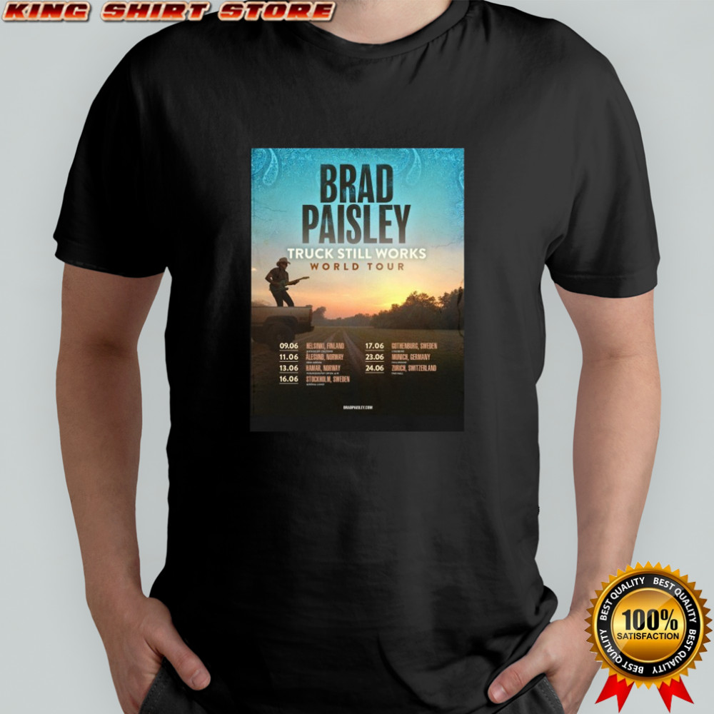 Brad Paisley The Truck Still Works World Tour 2026 T-Shirt