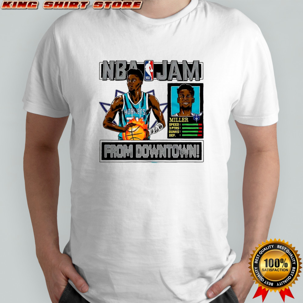 Brandon Miller Charlotte Hornets NBA from downtown classic video game shirt